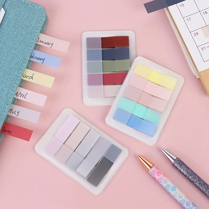 100pcs 100-Pack Portable Sticky Notes: Creative Index Markers & Note Stickers for Students, Index Cards, and Bookmarks