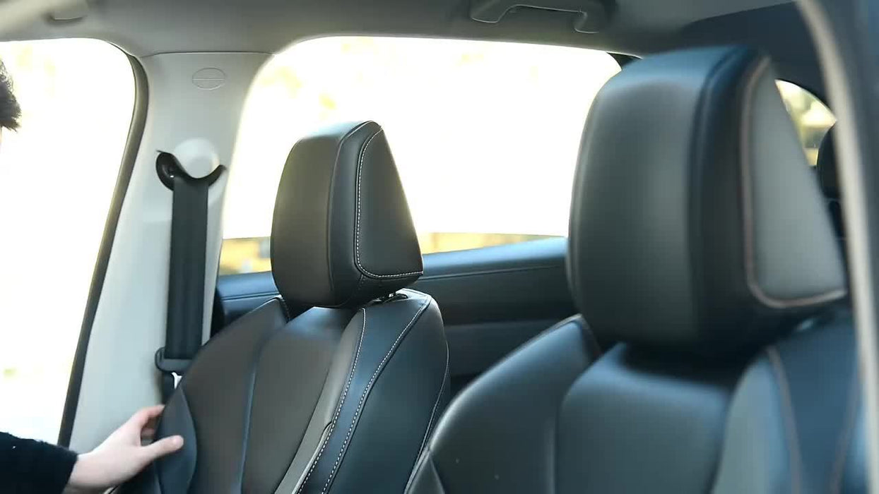 1pc ORIGINAL Blue & Black PU Leather Car Seat Cover - Durable, Breathable, Easy Installation, All-Season Protection - Premium Interior Upgrade for Front Seats