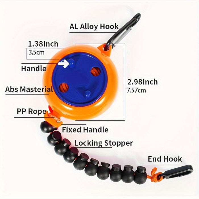 26ft Adjustable Portable Clothesline, Camping Laundry Drying Rope for Outdoor Travel, Fishing, Hiking