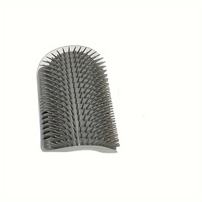 Wall-Mounted Cat Grooming Brush with Massage Comb - Self-Grooming Tool for Kittens and Puppies