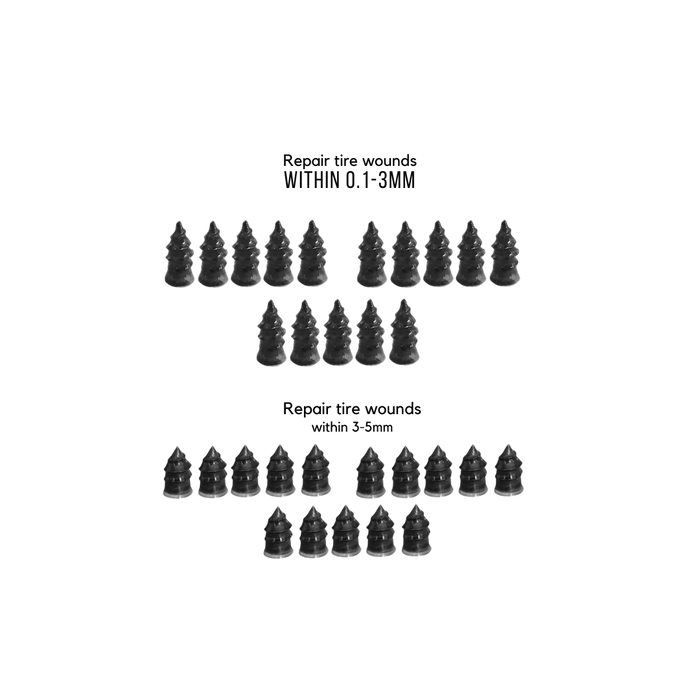 10/20/30pcs Car Vacuum Tyre Repair Nail Set Motorcycle Tire Puncture Repair Kit for Auto Bike Tubeless Tire Repair Rubber Nails