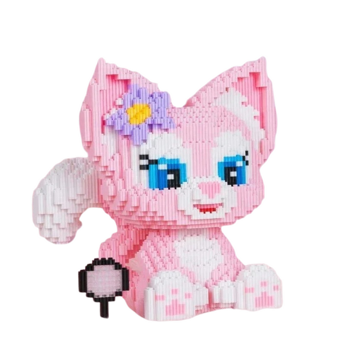 Cute Rabbit Building Block Toy Small Particle Brick Diy Children's Assembly Toy 3D Model Decorations Kids Gift