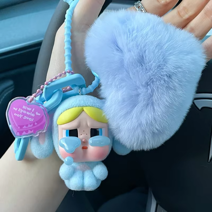 Crybaby Power-puff Girls Cartoon Car Key Pendant Bag Keychain Doll Kawaii Backpack Decoration Doll