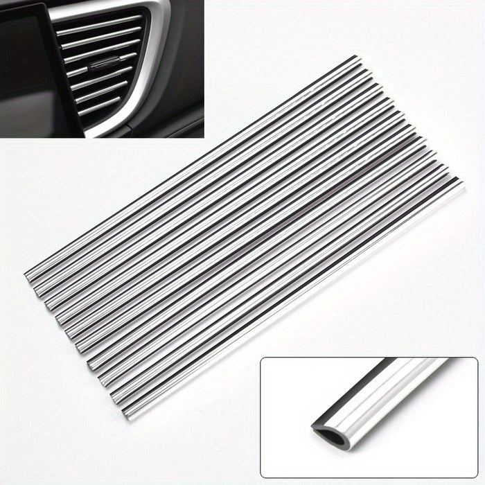 10pcs 10 Pcs Car Air Conditioner Outlet Decorative U-Shape Moulding Trim for Car Styling Door Edge Corner Protector