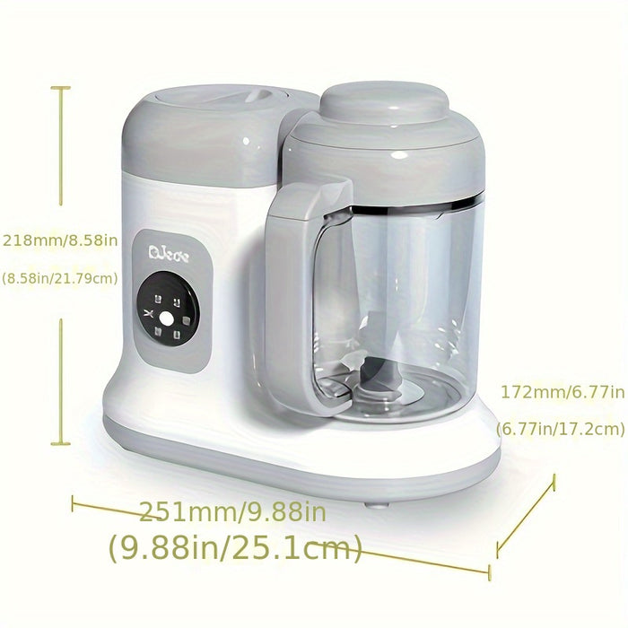 Youngsters Food Maker - Auto Cooking, One Button Control | Processor Steamer Puree Blender for Healthy Homemade Food, White