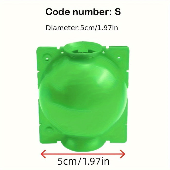 10pcs, 5cm/1.97in Diameter Plastic Plant Rooting Ball Grafting Tool, Green High Pressure Propagation Device For Air Layering And Seedling Cutting, Gardening Supplies