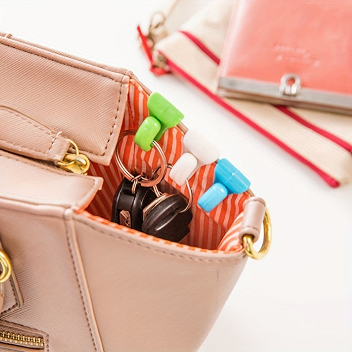 2pcs Keys Clips Plastic Bag Hook Keys Clips Keys Holder Hook Folder For Purse Handbags Backpacks