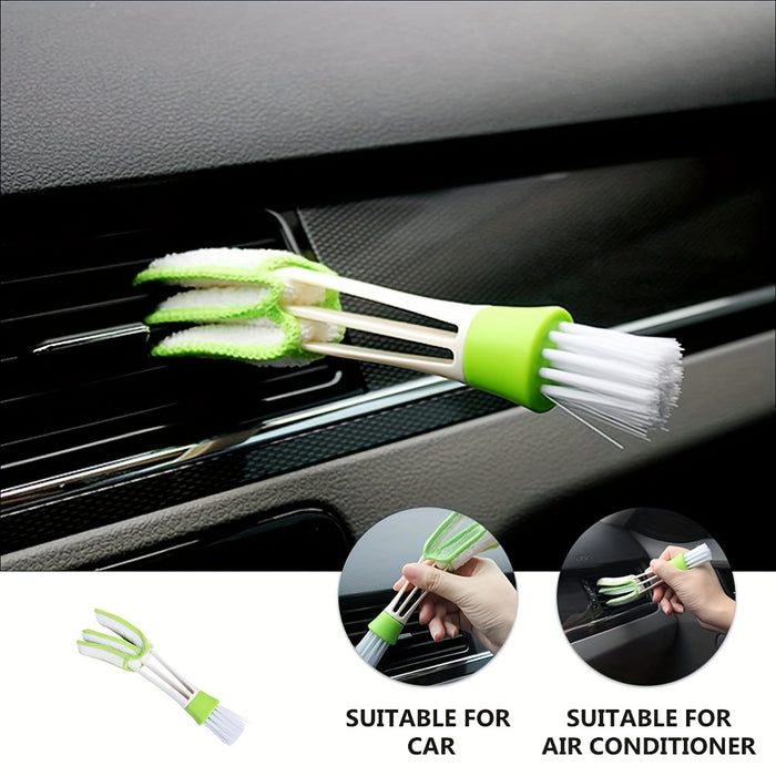 2-in-1 Car Air Conditioning Vent Dust Cleaner: Internal Cleaning Tool for Interior Air Vents