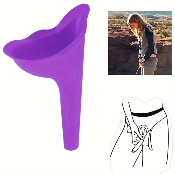 [Everyday Comfort] Lightweight Portable Emergency Urinal for Women - Purple Stand-Up Pee Device for Outdoor Travel & Camping, Hygienic & Easy-to-Use Design, Portable Toilet for Camping