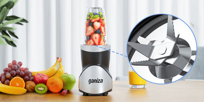 Ganiza Smoothie Juicers, Blender For Shakes And Smoothies, 15pcs Personal Blender And Grinder Combo For Kitchen, Smoothies Maker With 4 BPA-Free Portable Blender Cup, Nutritious Recipe, MAX 900W, Gifts For Family And Friends