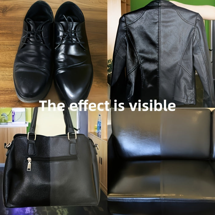Luxury High-Gloss Wave Shoe Shine Sponge, Multi-Use High-Density Polish Applicator for Leather Shoes, Boots, Bags and Jackets - Ideal for Living Room and Bedroom Use - Perfect Christmas Gift