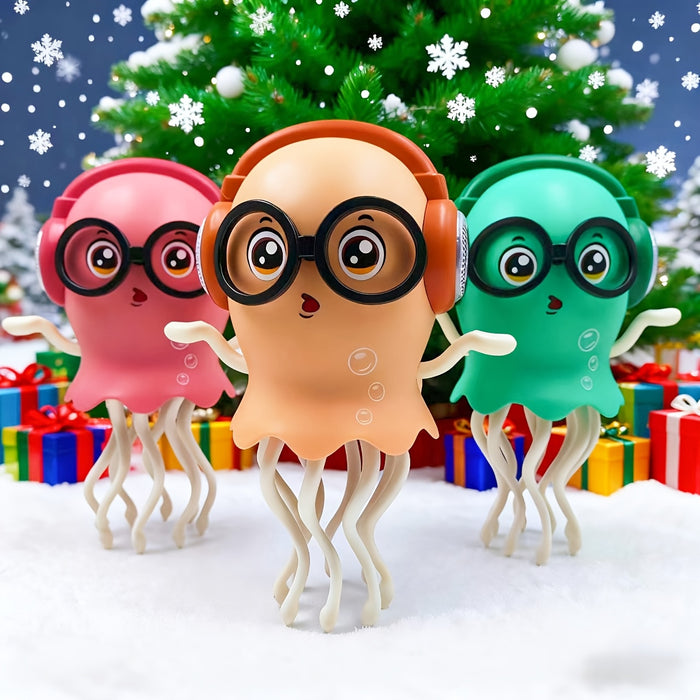 Interactive Dancing & Crawling Octopus Toy with Sound & Motion - Realistic 8-Arm Doll-like Squid Robot for, Party Favors, Sensory Play (Pink/Green/Yellow) - Crawling Tentacle Toy for &