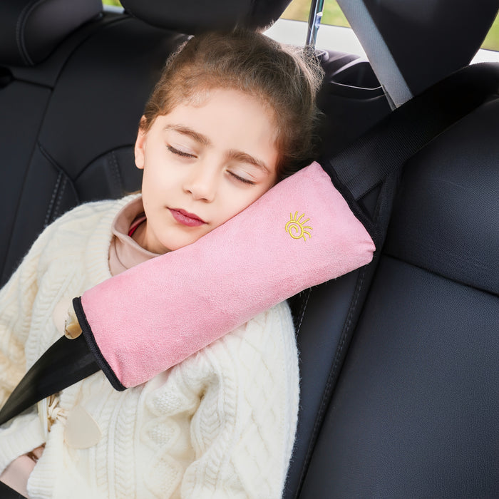 1pc Car Safety Shoulder Guard, Seat Belt Adjustment Retainer, Anti-Strangle Neck Seat Belt, Safety Seat Belt Pillow, Car Belt Plush Breathable Cushion Vehicle Shoulder Protection