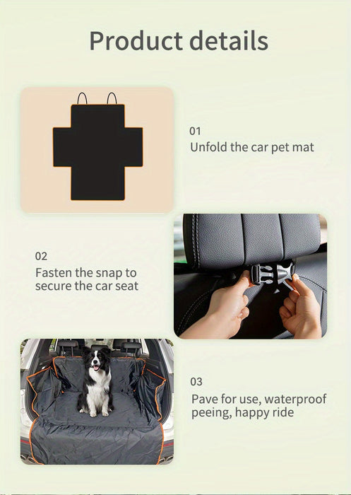 Waterproof & Scratch-Resistant Car Trunk Mat for SUVs, Pet-Friendly Trunk Liner with Dirt-Resistant Backing