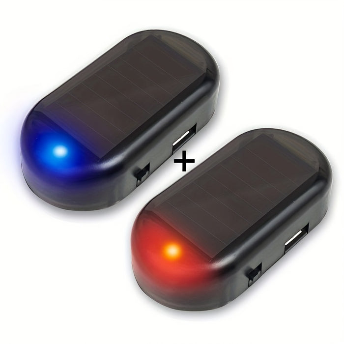 1pc Solar Powered Anti-Theft Car Light, USB Rechargeable LED Motion Sensor Interior Decoration, 5V Non-Waterproof, 50mAh Lithium Polymer Battery, for Vehicle Security and Ambiance