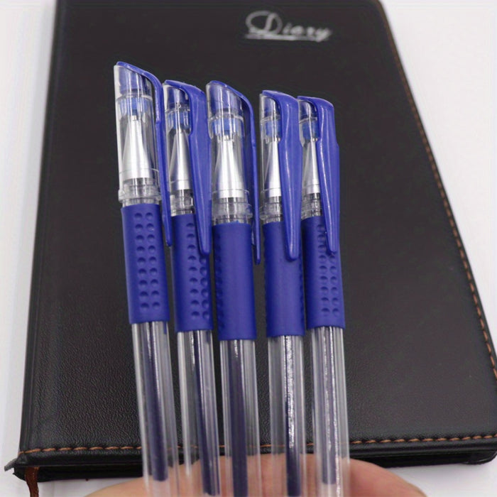 10pcs Gel Pens Set Black Blue Red Refill Gel Pen Bullet Tip 0.5mm School & Office Supplies Stationery kawaii accessories stationery Japanese Office School Cute