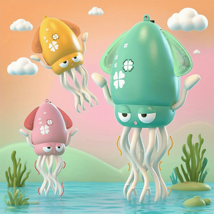 LED Light-Up Dancing Octopus Toy, Automatic Jumping Squid – Fun Indoor Entertainment Gift for Kids' Day, Christmas, Easter & Halloween Decorations, Classroom Rewards, Relaxing and Leisure Essential, USB Rechargeable with Li