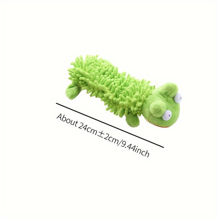 Interactive Plush Dog Toy with Squeaker for Chew & Molar Training - Promotes Playtime & Dental Health