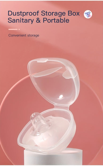 2pcs Breastfeeding Nipple Shields - Butterfly Shaped Silicone Nipple Protectors, Soft Nipple Covers - For Nursing Mothers -  Suitable for Sore or Flat Nipples -  Perfect Gift for New Moms