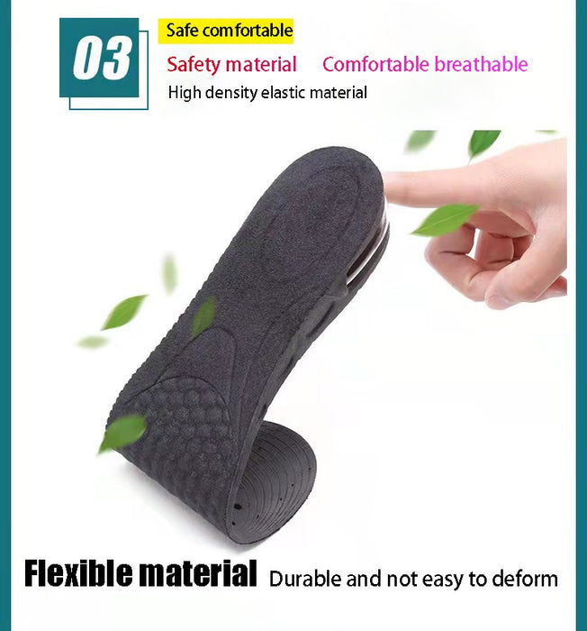 Invisible Height Increase Insoles: Adjustable Heel Cushions for Taller Support and Foot Comfort