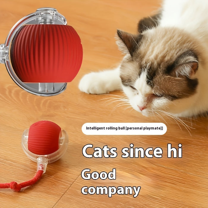 Interactive Electric Cat Toy with Sound - USB Rechargeable, Durable Chew-Resistant Ball for All Breeds, Interactive Cat Toy, Smart, Relieve Boredom
