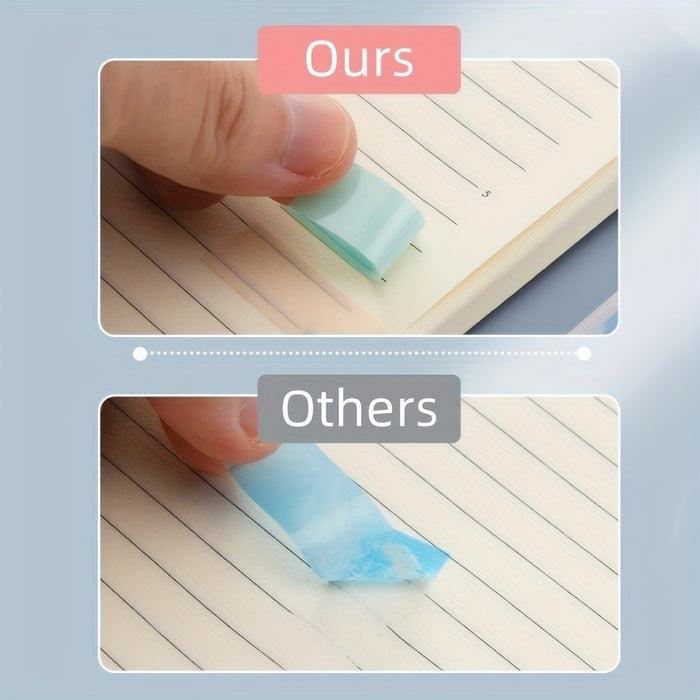 100pcs 100-Pack Portable Sticky Notes: Creative Index Markers & Note Stickers for Students, Index Cards, and Bookmarks