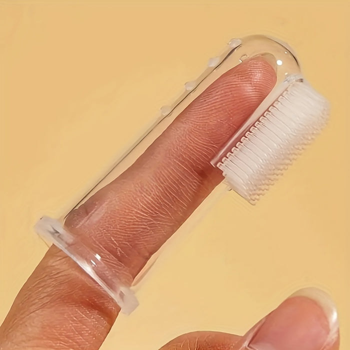 1pc Finger Toothbrush For Dog & Cat, Dog Fingertip Toothbrush, Finger Brush For Pets Tooth Cleaning