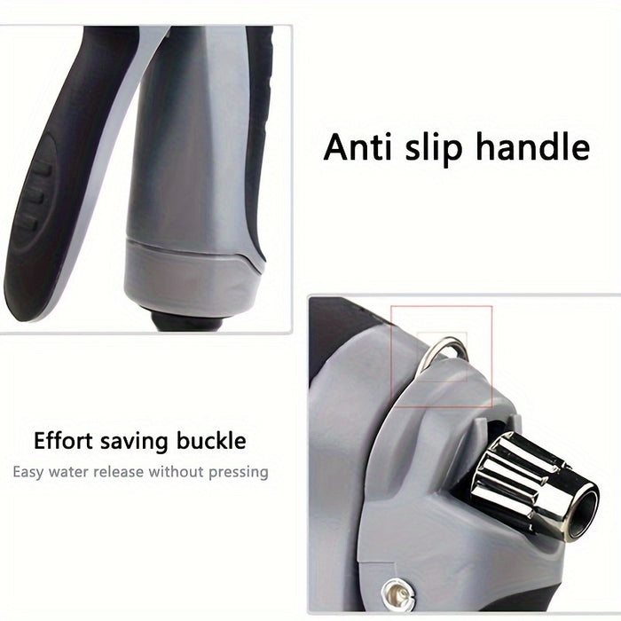 1pc High-Pressure Car Wash Water Gun, Durable Plastic, Garden Hose Nozzle, Multi-Functional Watering Tool, Powerful Cleaning for Cars & Gardens