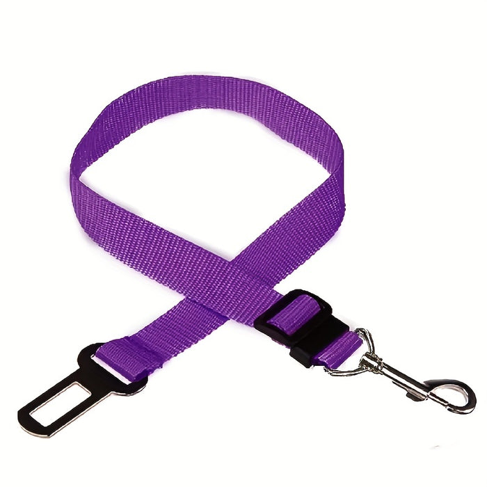 1pc Adjustable Car Seatbelt Harness for Pets, Dog & Cat Safety Seat Belt Lead