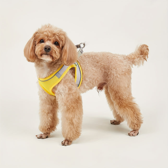 Soft Mesh Pet Harness for Small Dogs: Comfy & Safe Reflective Vest for Walking