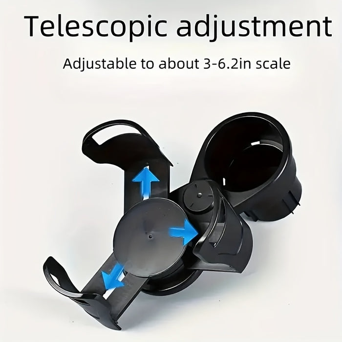 Car Cup Holder Expander for Car Adapter Adjustable Multifunctional Dual Cup Holder with Phone Holder AromaRelax Organizer