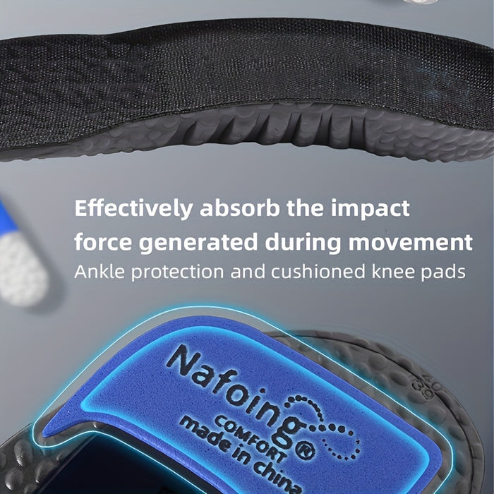 1 Pair COSYLEE High-Elasticity Arch Support Insoles for Running Shoes - Durable EVA Material, Black with Blue Accents, Textured Comfort Design, Ideal for Sports & Casual Footwear, Shoe Accessories