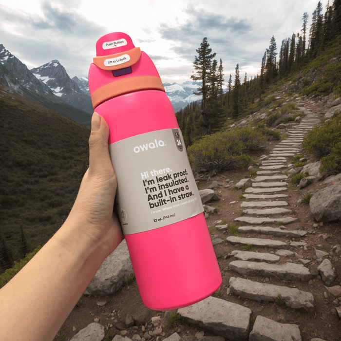 Owala freesip 32oz Stainless Steel Vacuum Insulated Tumbler with Straw Lid & Handle - Double-Wall Thermal Cup, Leakproo Travel, Office Reusable Insulated Bottle for Hot/Cold Drinks, Gym, Travel, Office Available in multiple c