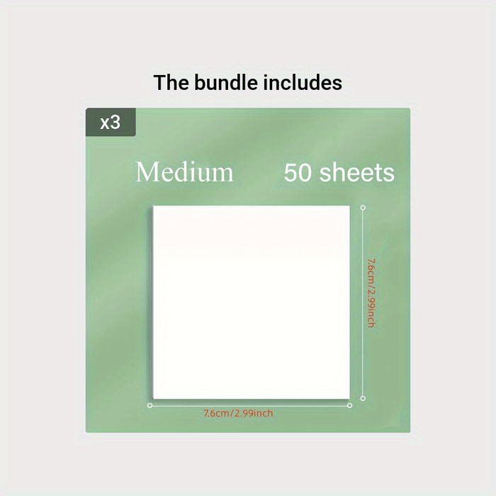 1pc 50 sheets 50-Sheet Transparent Sticky Notes: Waterproof Self-Adhesive Translucent Notes for Books, Journals, and Office Use