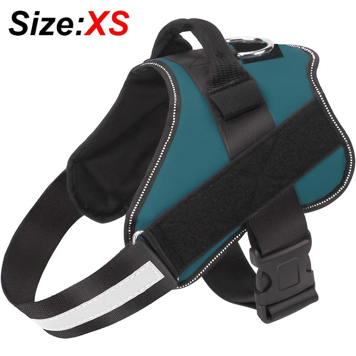 Reflective No-Pull Dog Harness with Breathable Design and Handle for Control and Comfort