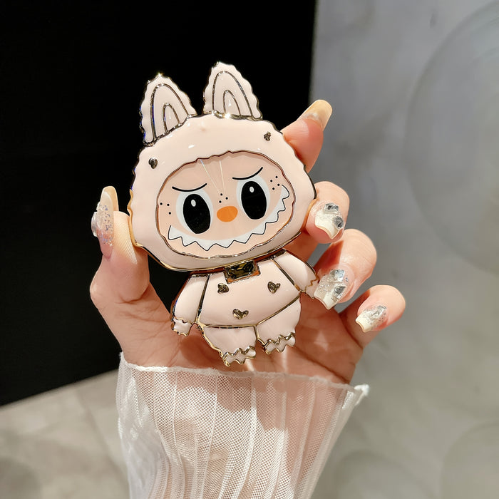 [Cute Animal Design Mounts] Cartoon Character ABS Phone Holder Stickers, Waterproof Adhesive Mounts, Cute Animal Design, with Horizontal and Vertical Support for Makeup Mirror and Mobile Phone