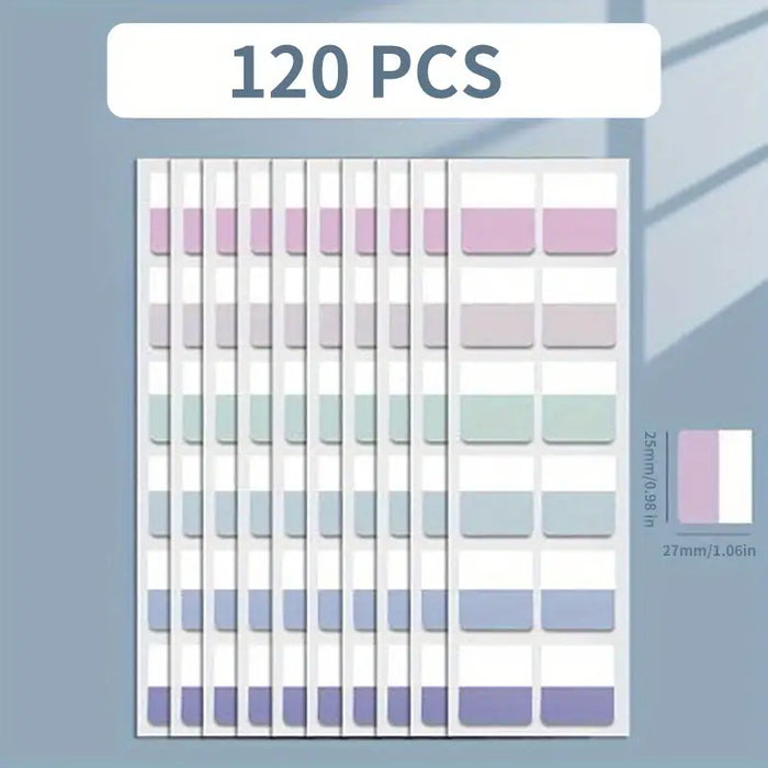 240/120/60pcs Colorful Adhesive Index Labels Stickers, with Writing Pen, for Office, Reading Notes, Office Supplies