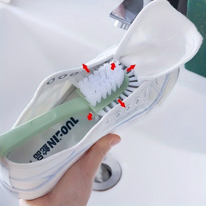 5-in-1 Durable Shoe Brush: Plastic Material for Efficient Cleaning
