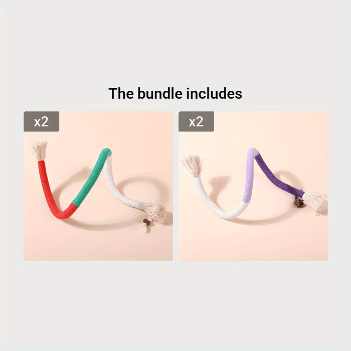 1pc Durable Cat Bite Rope Toy:  Interactive Cat Teeth Grinding Rope for Indoor Cats