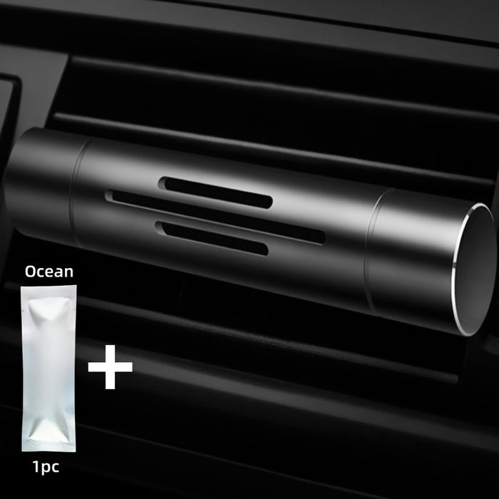 Car Air Freshener Vent Clip with Essential Oil Scents - Aromatherapy Diffuser for Refreshing Fragrance - 5 Scent Sticks and Holder
