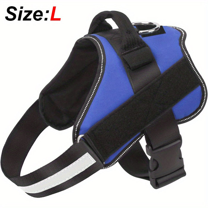 Reflective No-Pull Dog Harness with Breathable Design and Handle for Control and Comfort