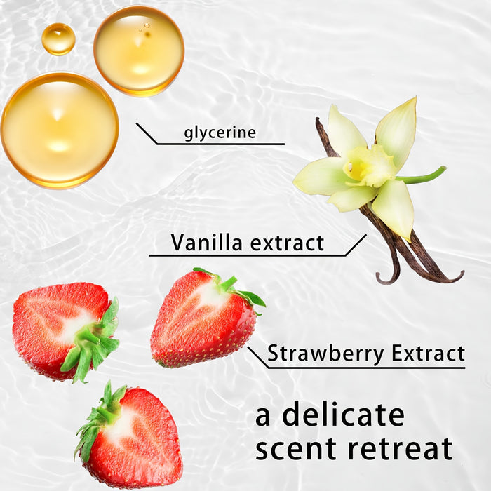 1.411oz Strawberry Body Deodorizing Cream, with a fresh strawberry scent, provides 72 hours of fresh body odor, deodorizes the body, deeply moisturizes the skin, and leaves a lasting fragrance. It is suitable for stubborn bod