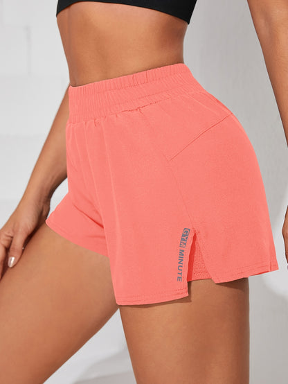 Womens Quick-Dry Casual Athletic Yoga Shorts with Pockets - Elastic Waistband, Slight Stretch Polyester Fabric, Machine Washable - Perfect for Running, Gym, Spring, Summer, and Fall Seasons