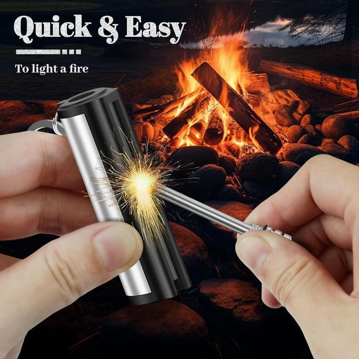 A Pack Of 5 Everlasting Match Lights, A Golden Fire Starter Match Light, A Waterproof Emergency Survival Match Light, Unlimited For Outdoor Camping (oil-free)
