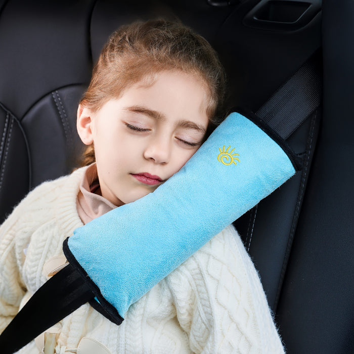 1pc Car Safety Shoulder Guard, Seat Belt Adjustment Retainer, Anti-Strangle Neck Seat Belt, Safety Seat Belt Pillow, Car Belt Plush Breathable Cushion Vehicle Shoulder Protection