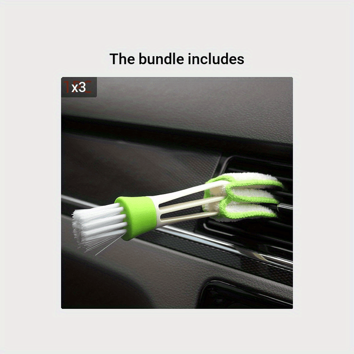 2-in-1 Car Air Conditioning Vent Dust Cleaner: Internal Cleaning Tool for Interior Air Vents