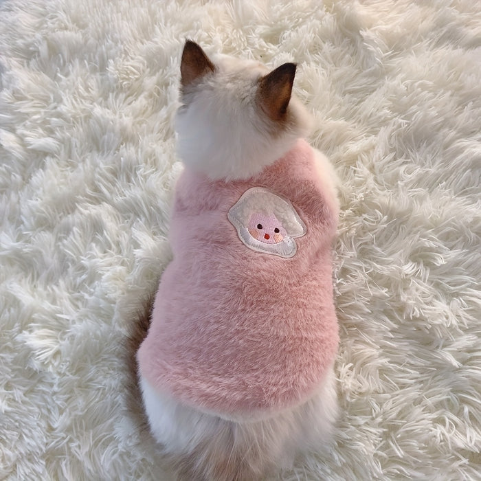 Adorable Autumn And Winter Cat Warm Thick Vest, To Prevent Shedding Christmas Gift
