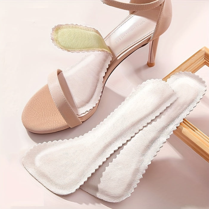 1pair Non-slip Cropped Insoles, High-heeled Shoes Insoles, Soft Breathable Sweat-absorbing Insoles