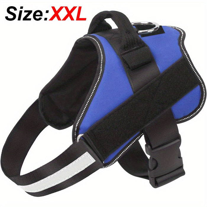 Reflective No-Pull Dog Harness with Breathable Design and Handle for Control and Comfort