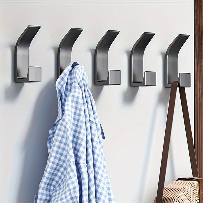 10PCS Heavy Duty Self-adhesive Wall Hooks Without Drilling, Art Deco, Strong Adhesive Door Back Hooks For Hanging Clothes, Hats, Handbags, Wall Hanging Household Gadgets, Home Organizers